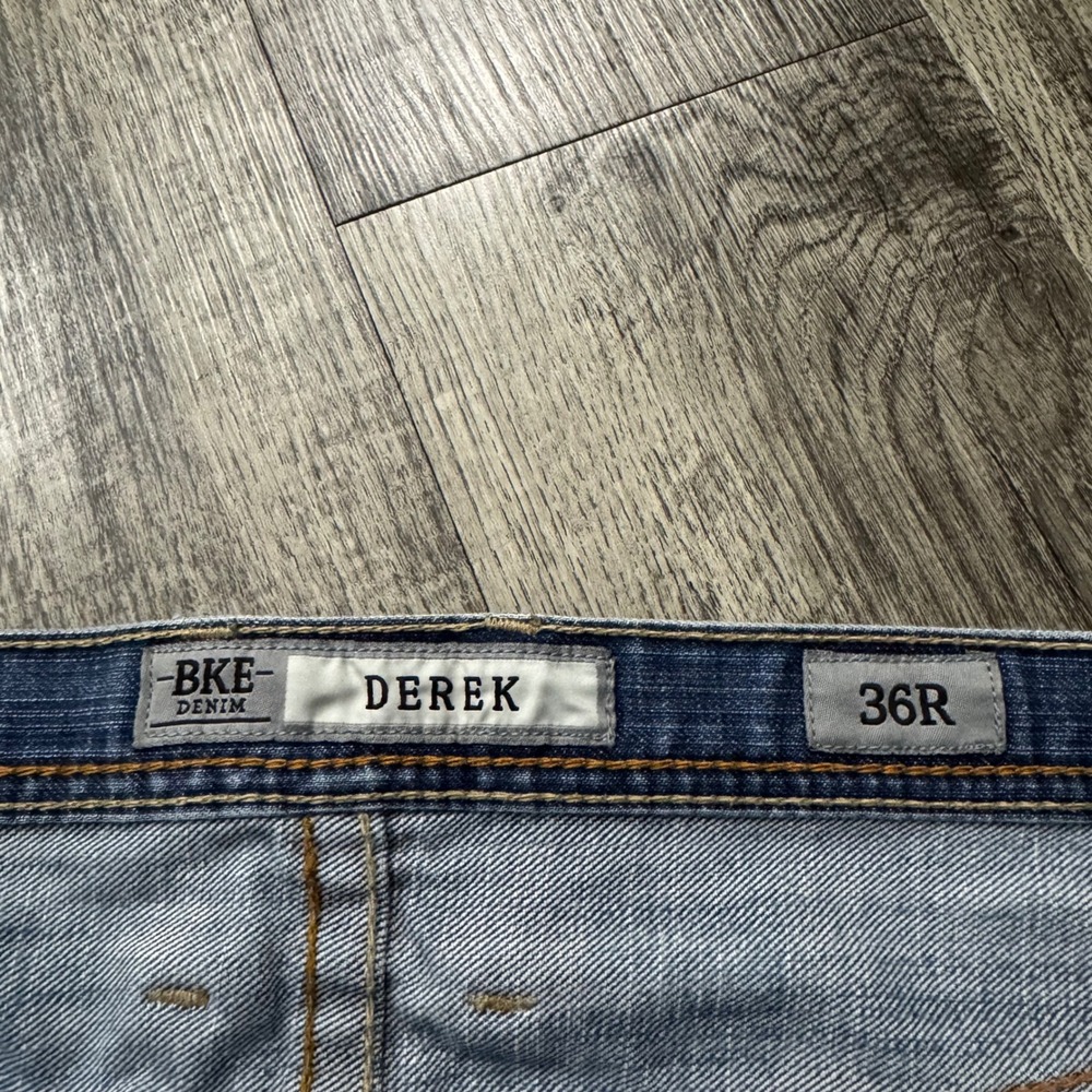 BKE Derek Mens Relaxed Straight Leg Jeans 36R - Picture 6 of 11